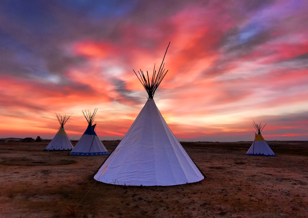 May 2018 Photo Contest Grand Prize Winner - Dawn Over Teepee Village